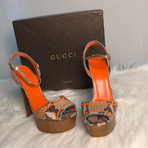 Python Platform Sandals by GUCCI